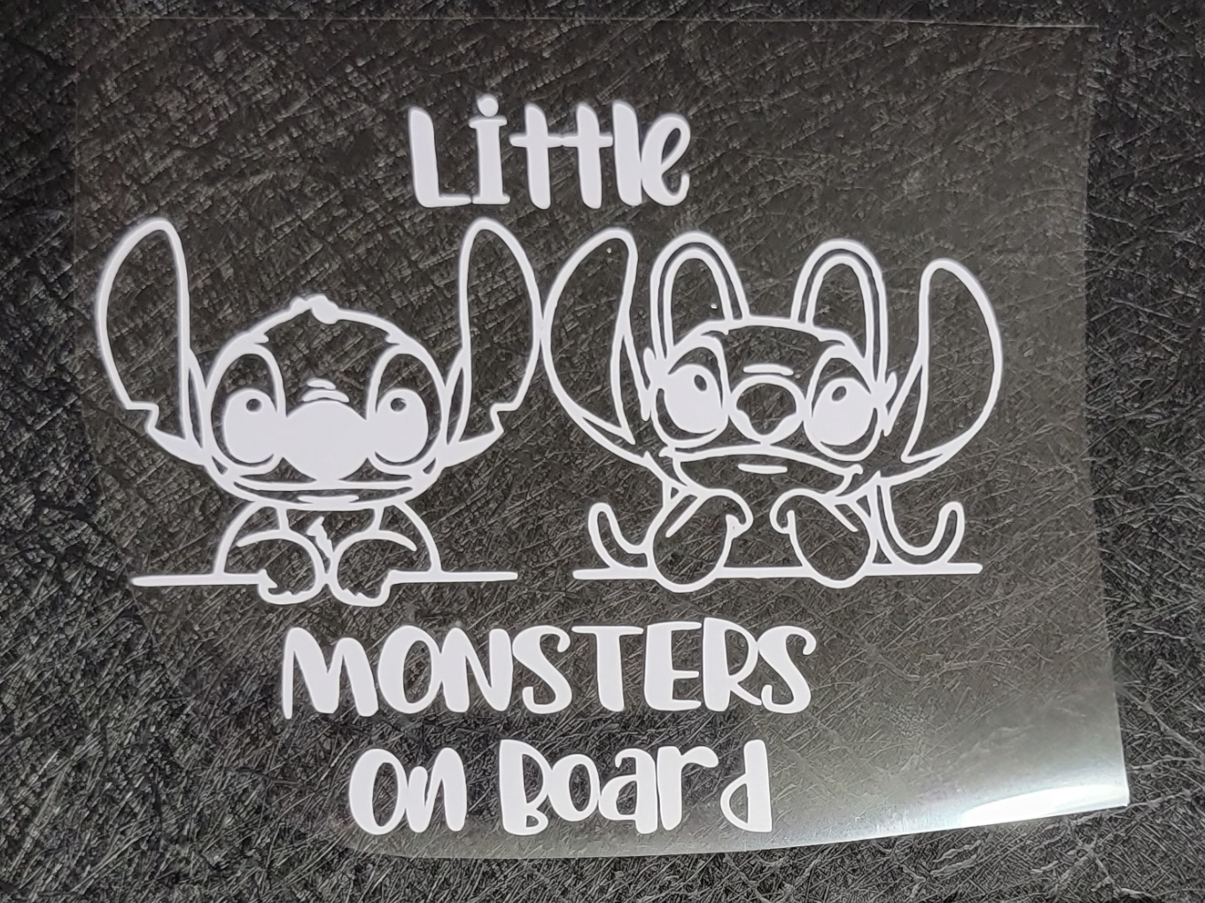 Stitch - Little monsters on board - Decal