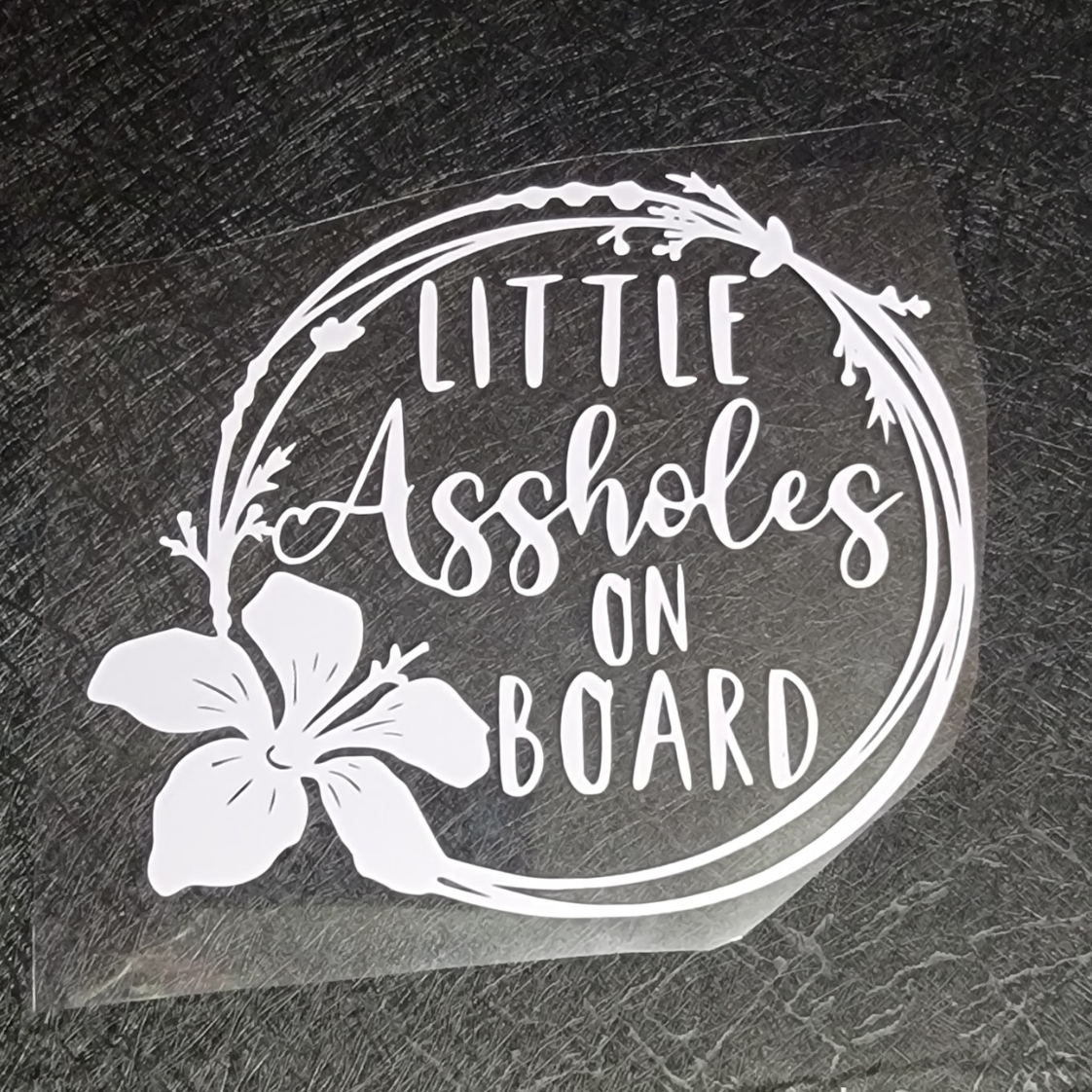Little assholes on board - Decal
