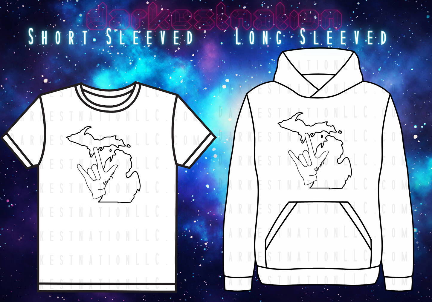 I Love you Sign Michigan - - Decal addition