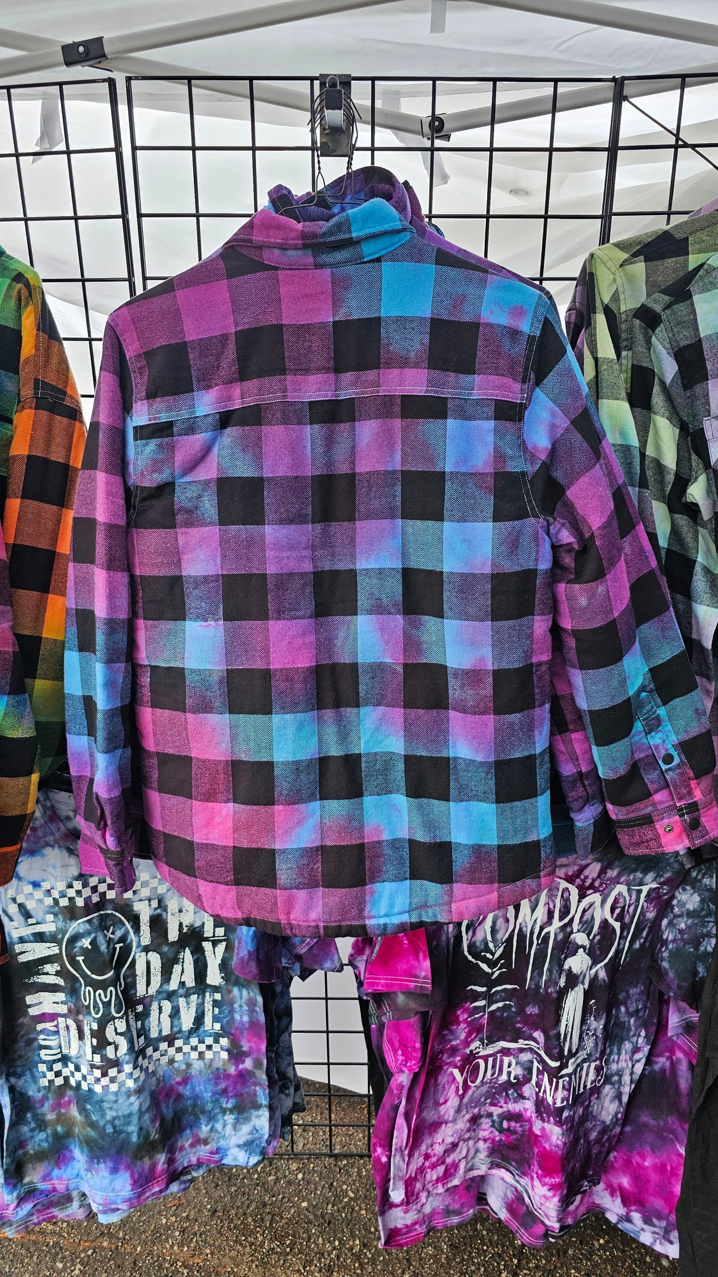 Fleece Lined Flannel Jacket - Moody Blue