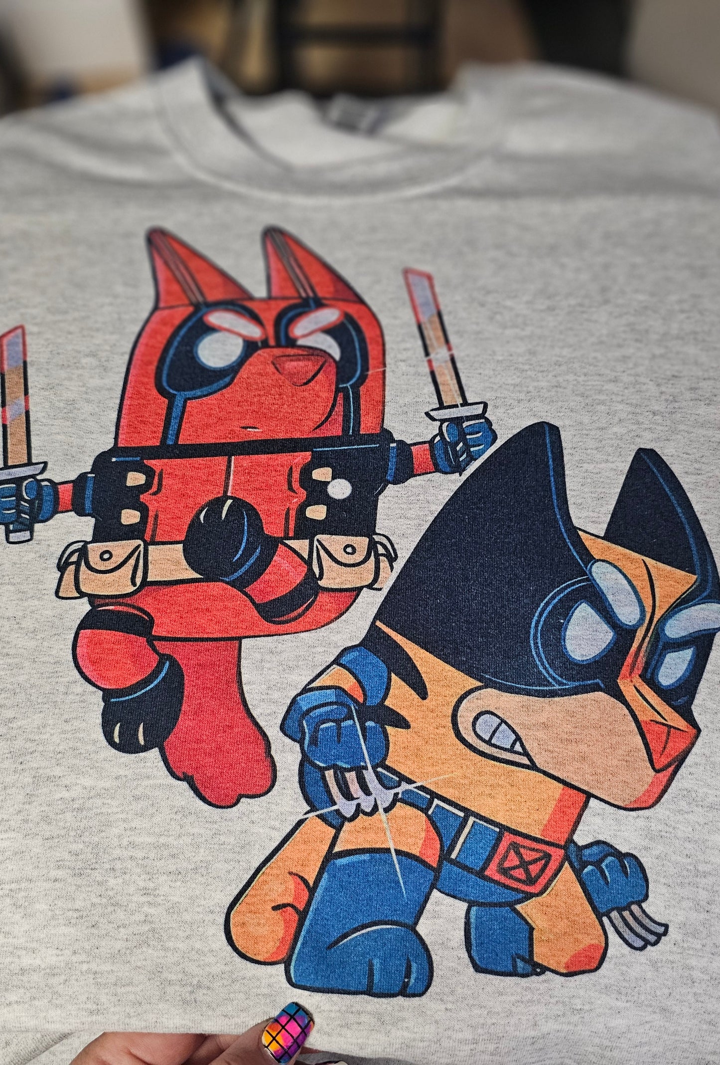 Bluey Deadpool and Wolverine - Adult sizes