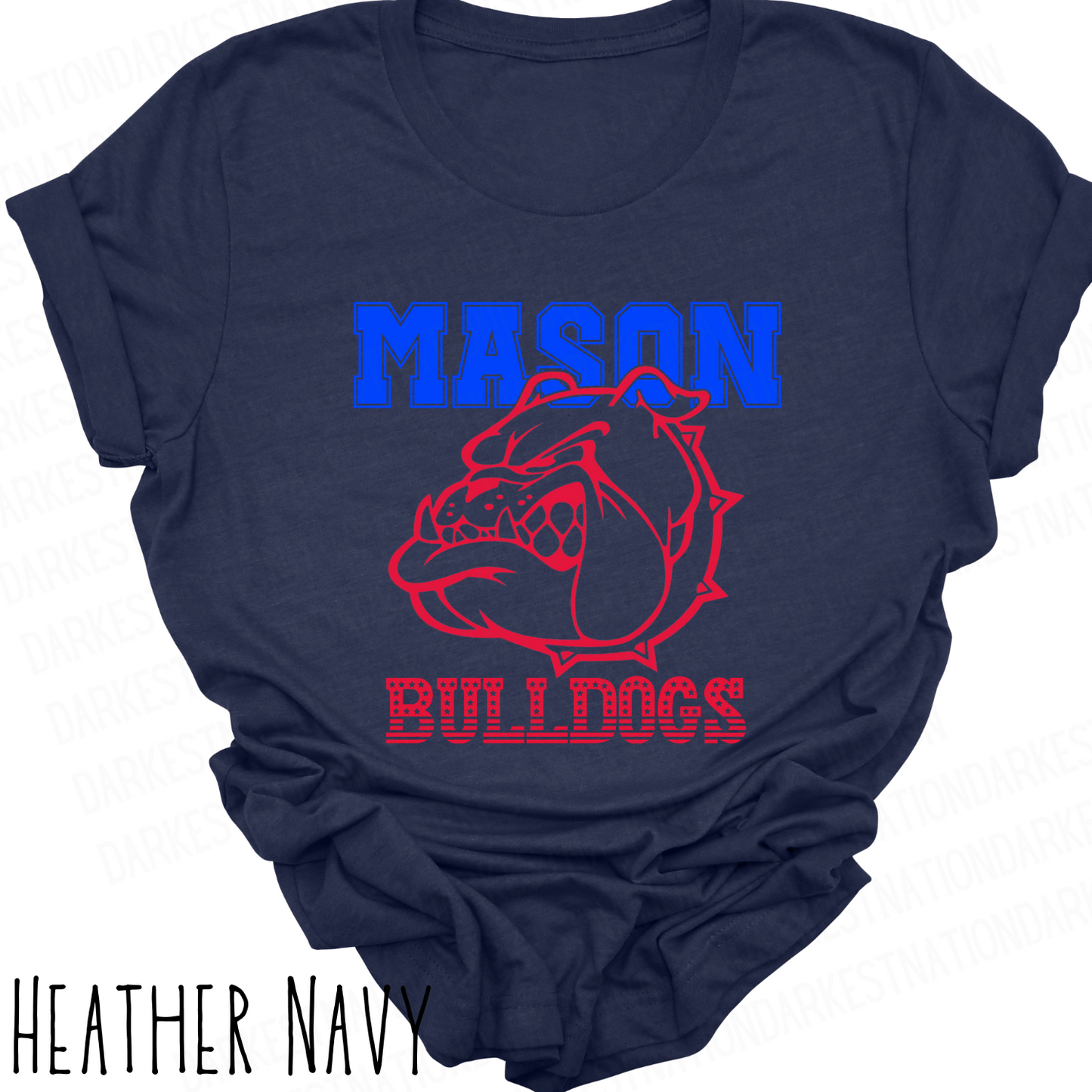 Mason Bulldogs -Adult T-shirt - Style 3