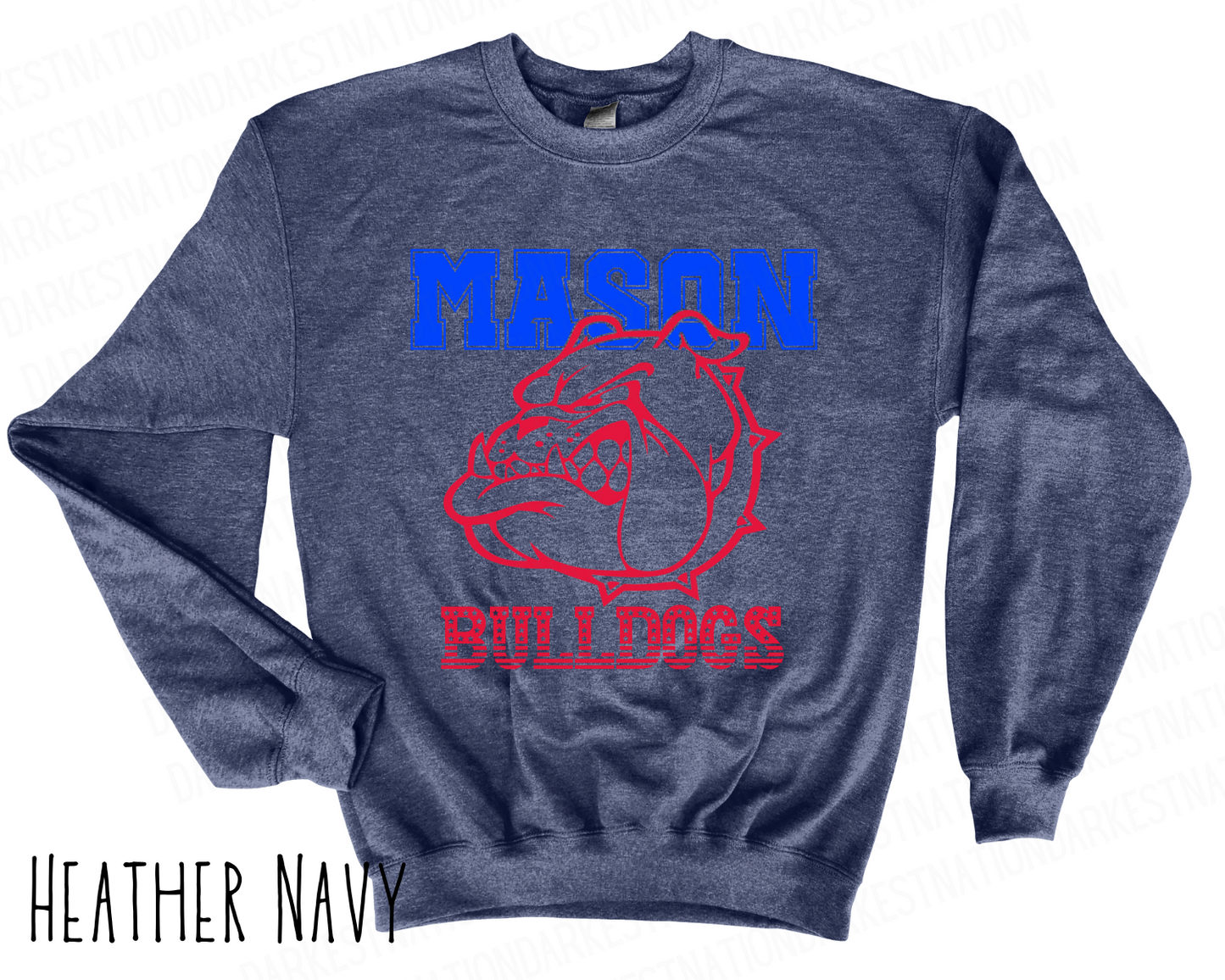 Mason Bulldogs - Adult Crewneck - Style 3