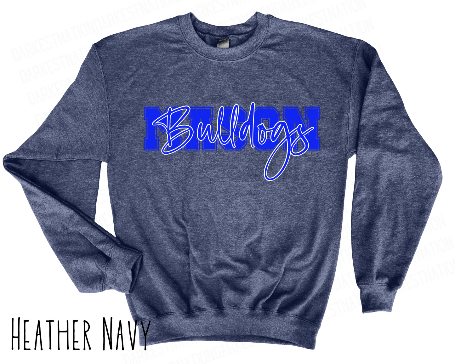 Mason Bulldogs - Adult Crewneck - Style 4