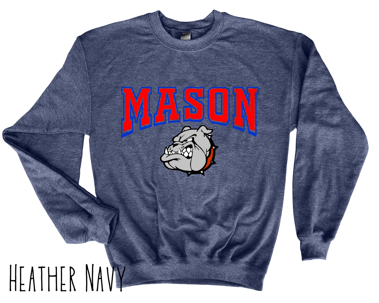 Mason Bulldogs - Adult Crewneck - Style 6