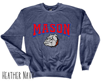 Mason Bulldogs - Adult Crewneck - Style 6