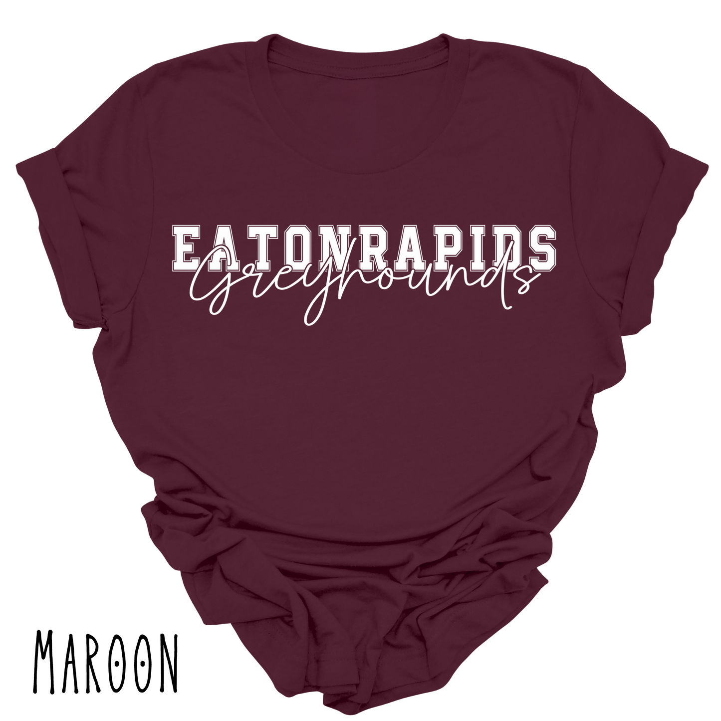 Eaton Rapids Greyhounds -Adult T-shirt - Style 3