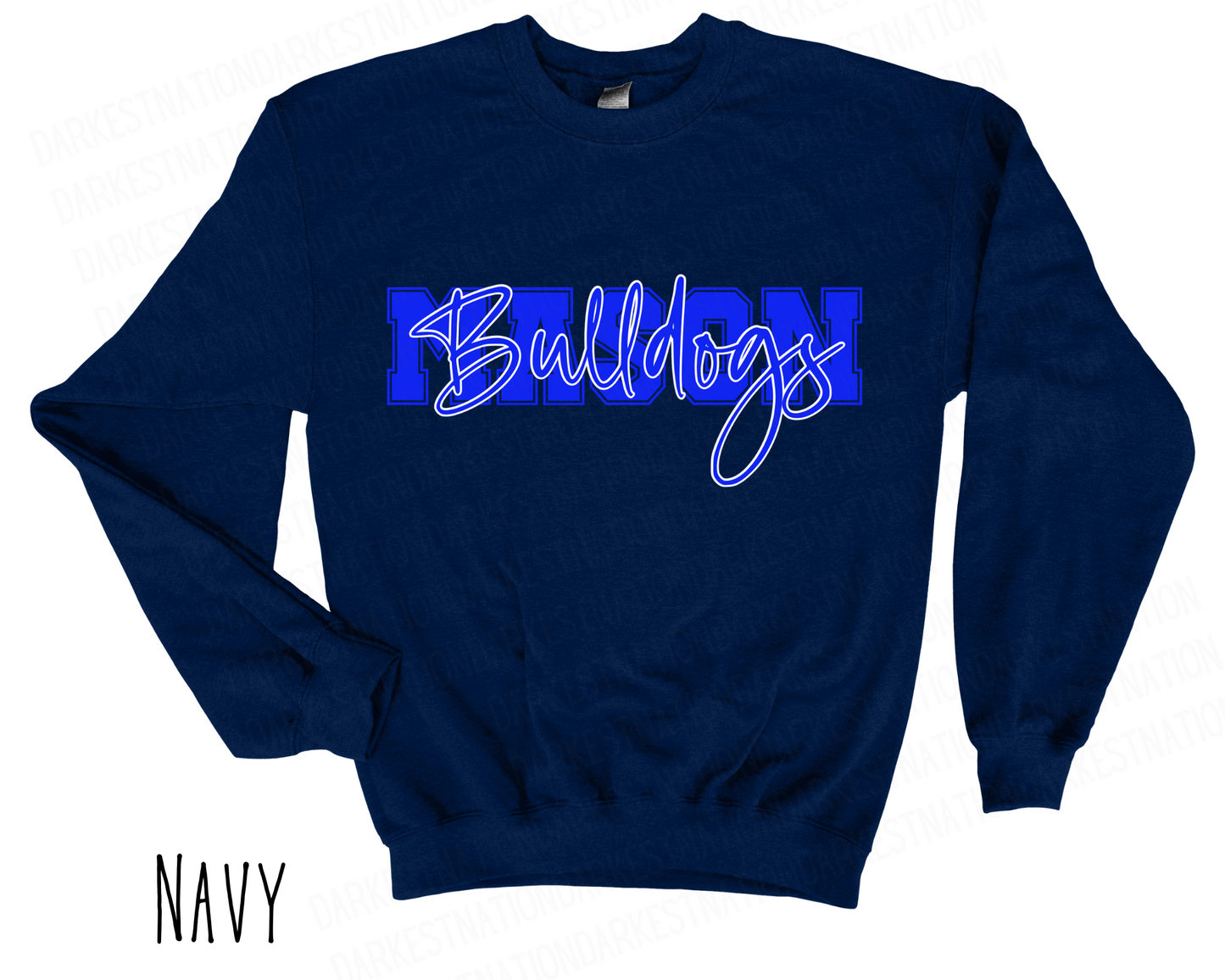 Mason Bulldogs - Adult Crewneck - Style 4