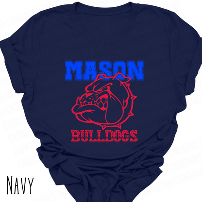 Mason Bulldogs -Adult T-shirt - Style 3