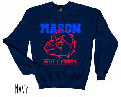 Mason Bulldogs - Adult Crewneck - Style 3