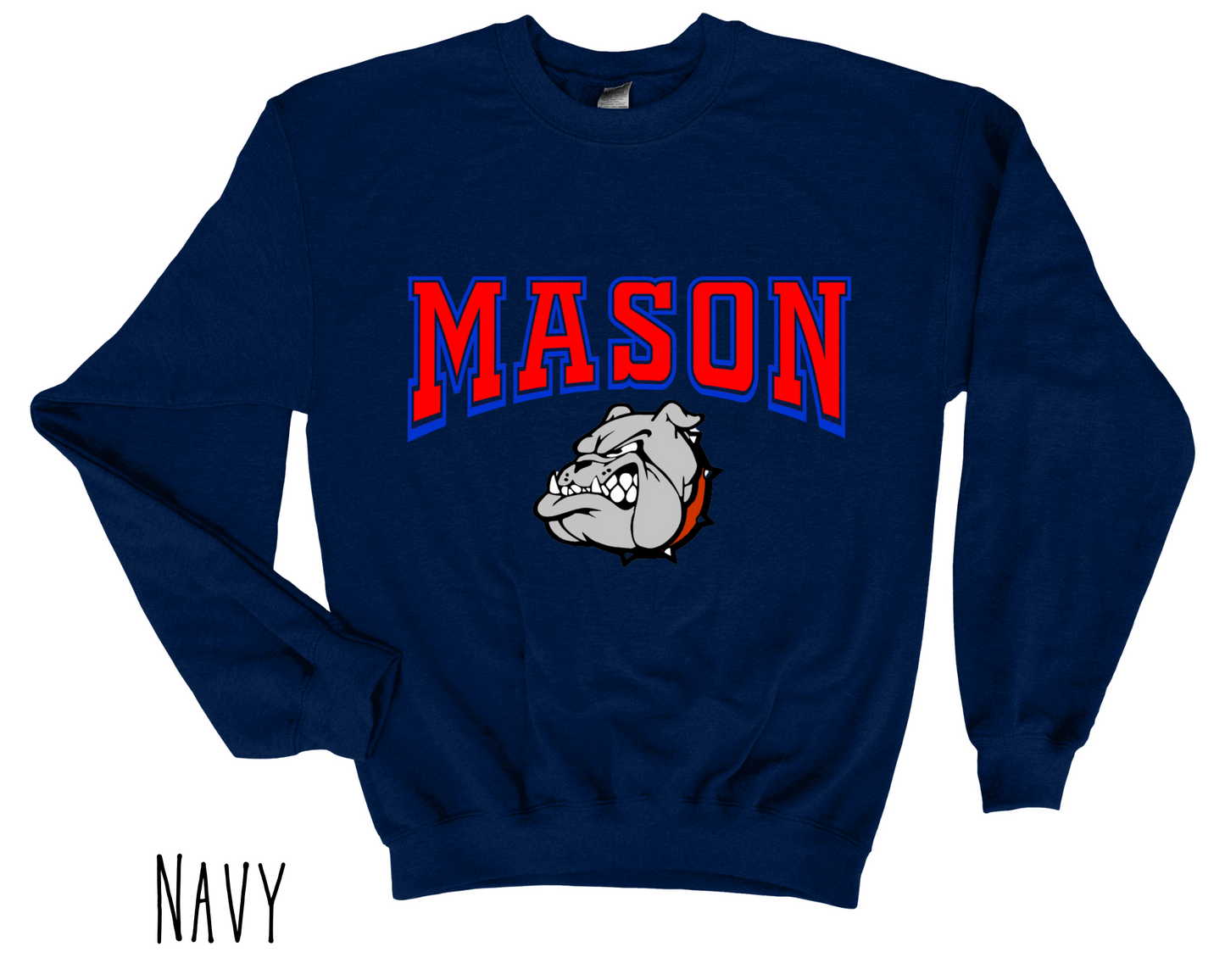 Mason Bulldogs - Adult Crewneck - Style 6