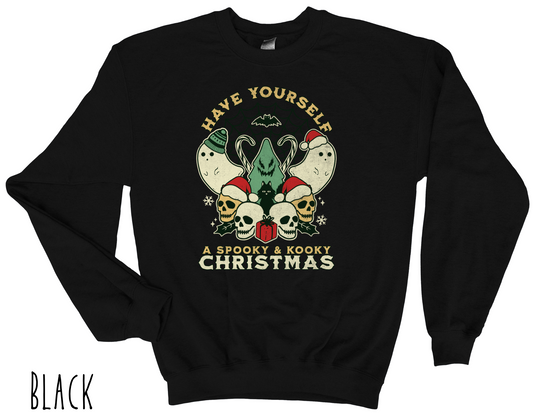 Have yourself a Spooky and Kooky Christmas Adult Crewneck