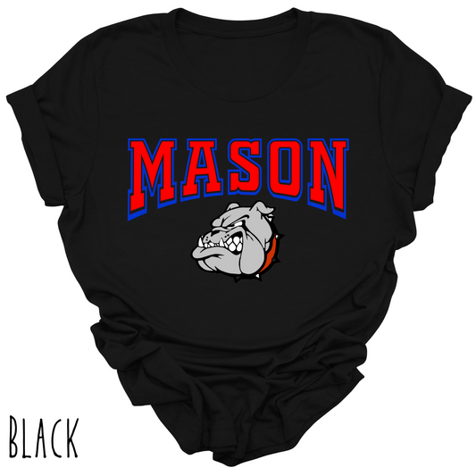 Mason Bulldogs -Adult T-shirt - Style 6