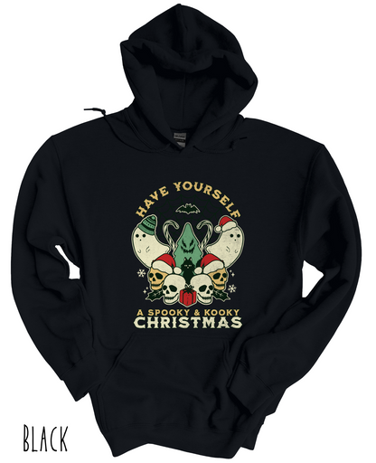 Have yourself a Spooky and Kooky Christmas Adult Hoodie