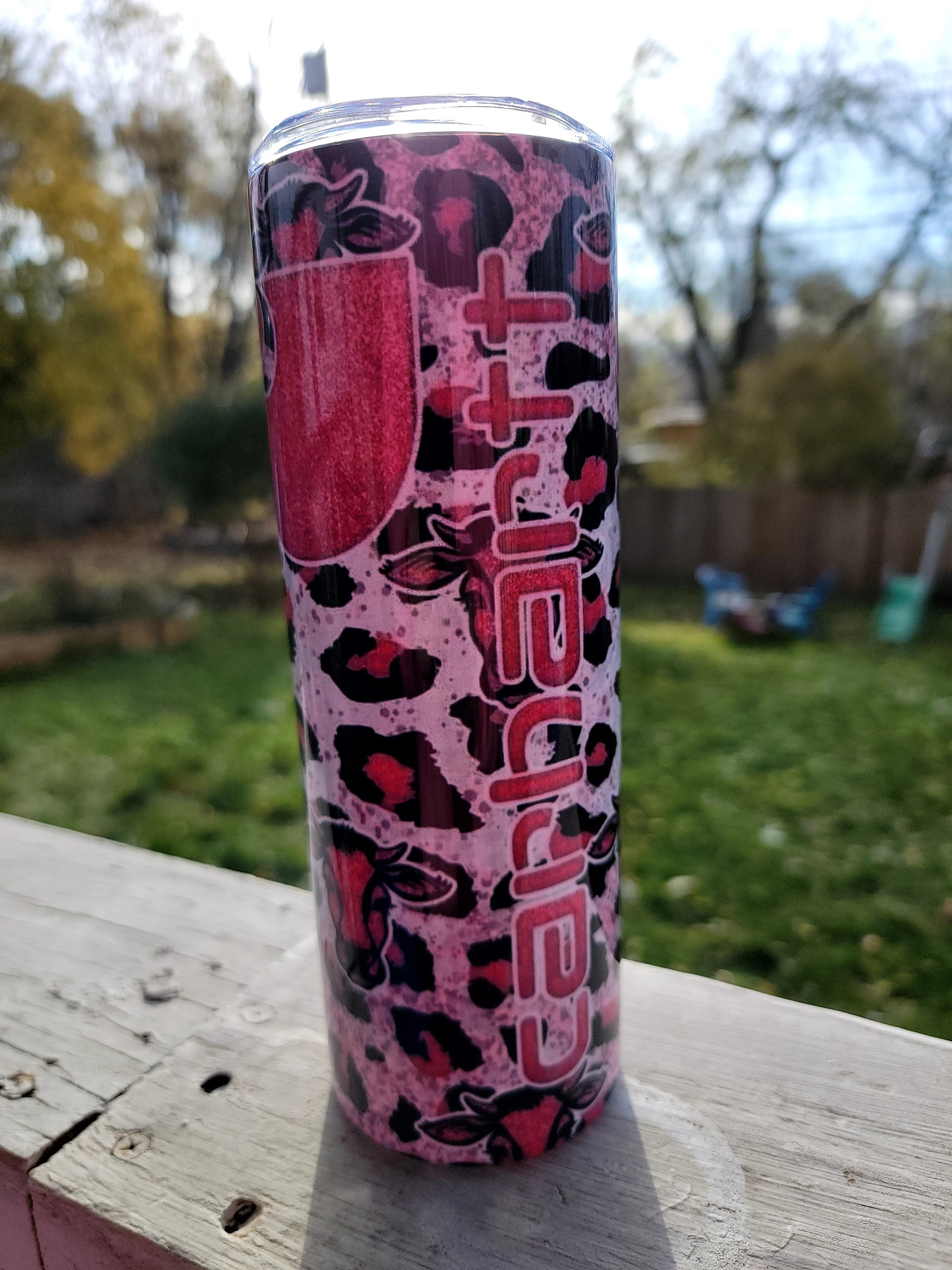 Pink Carhart 20-ounce Stainless Steel tumbler