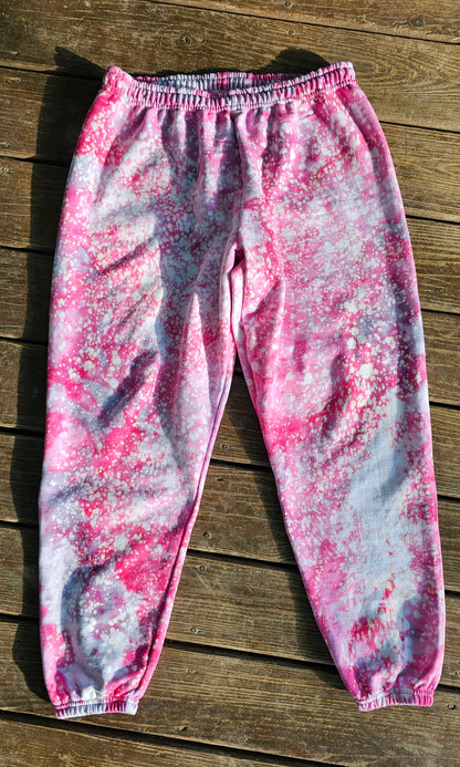 Crewneck and Pant SET - Moonlit Hibiscus Ice Dye - Adult Sizing