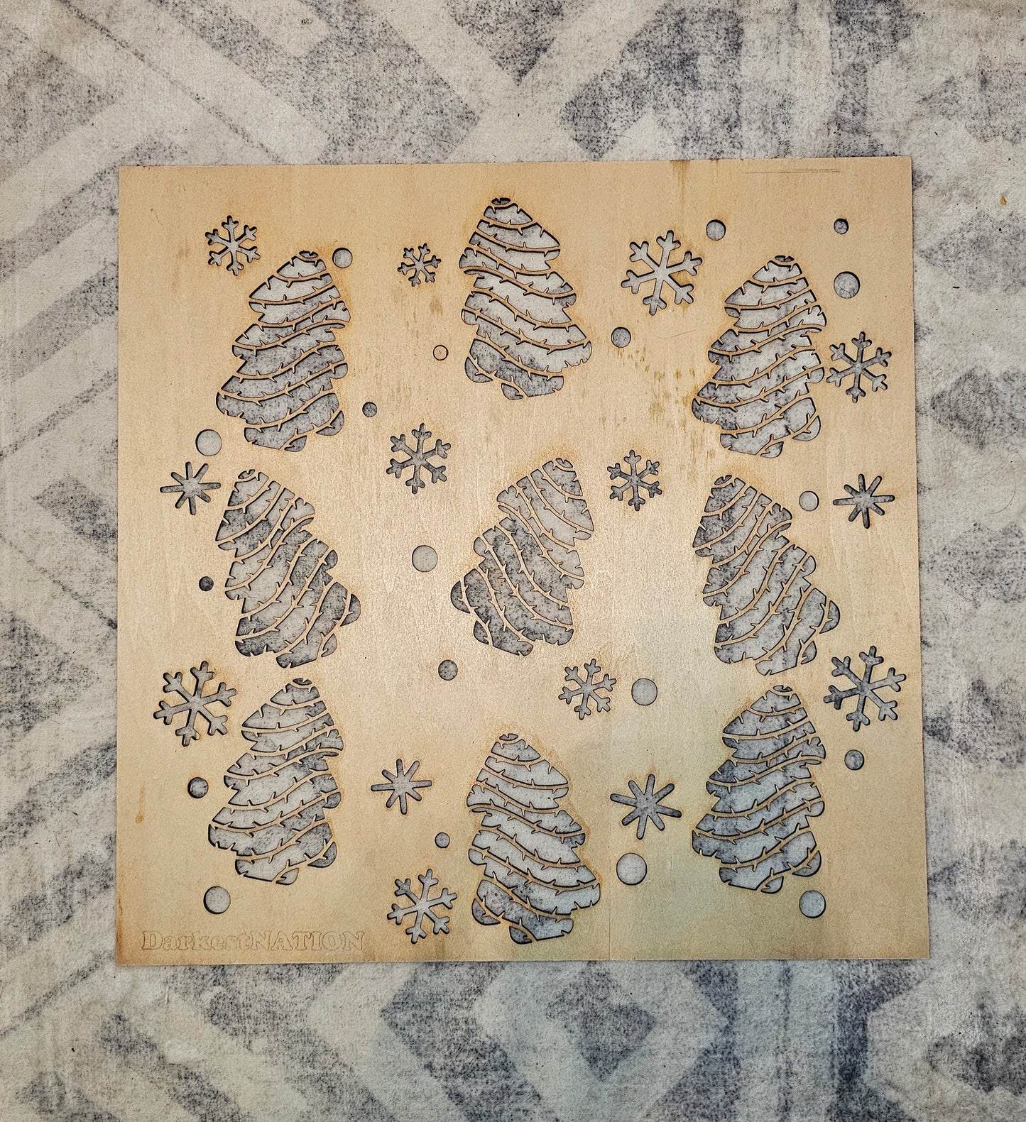 Christmas Cakes - Wood Stencil