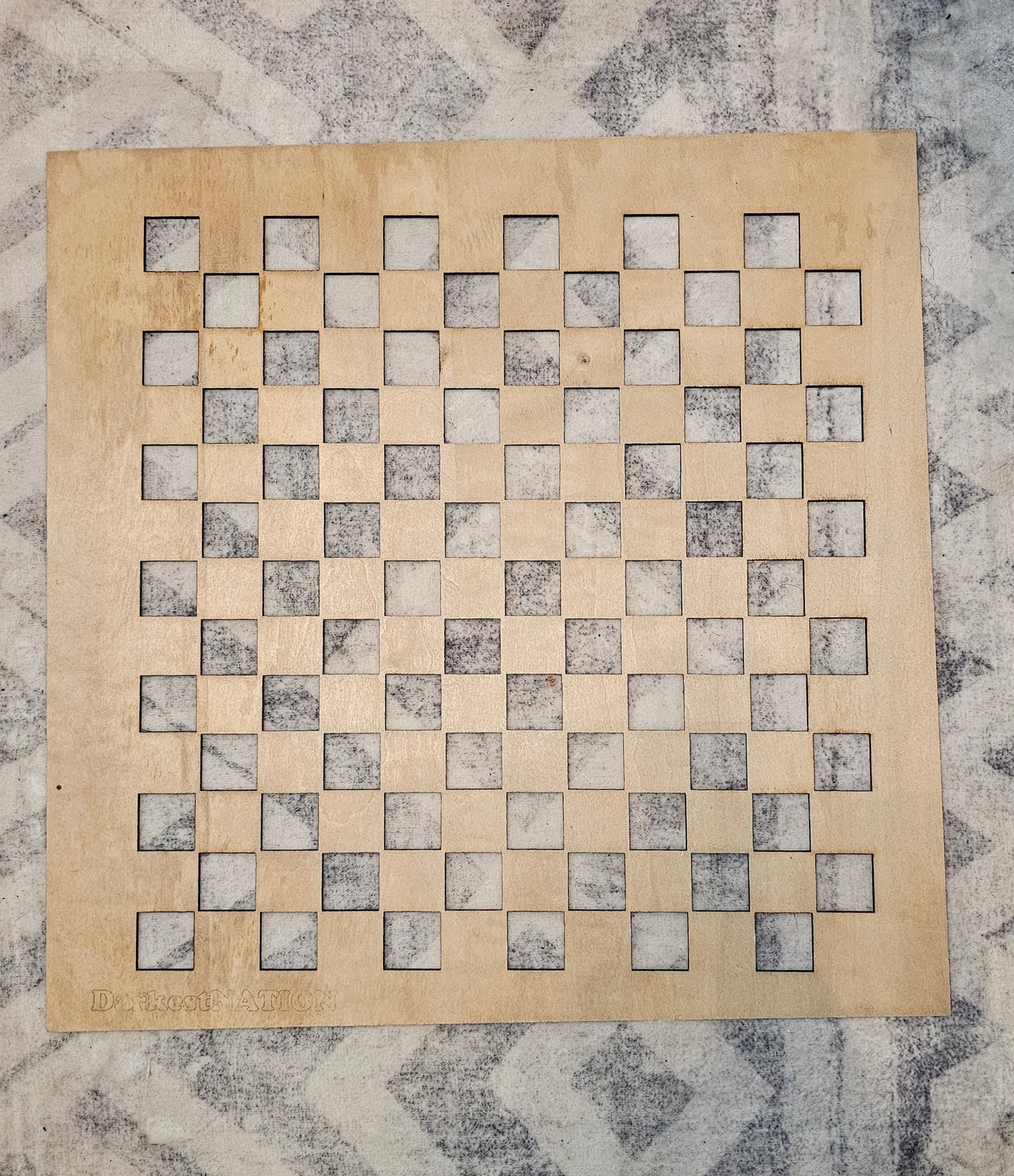 Checkered - Wood Stencil