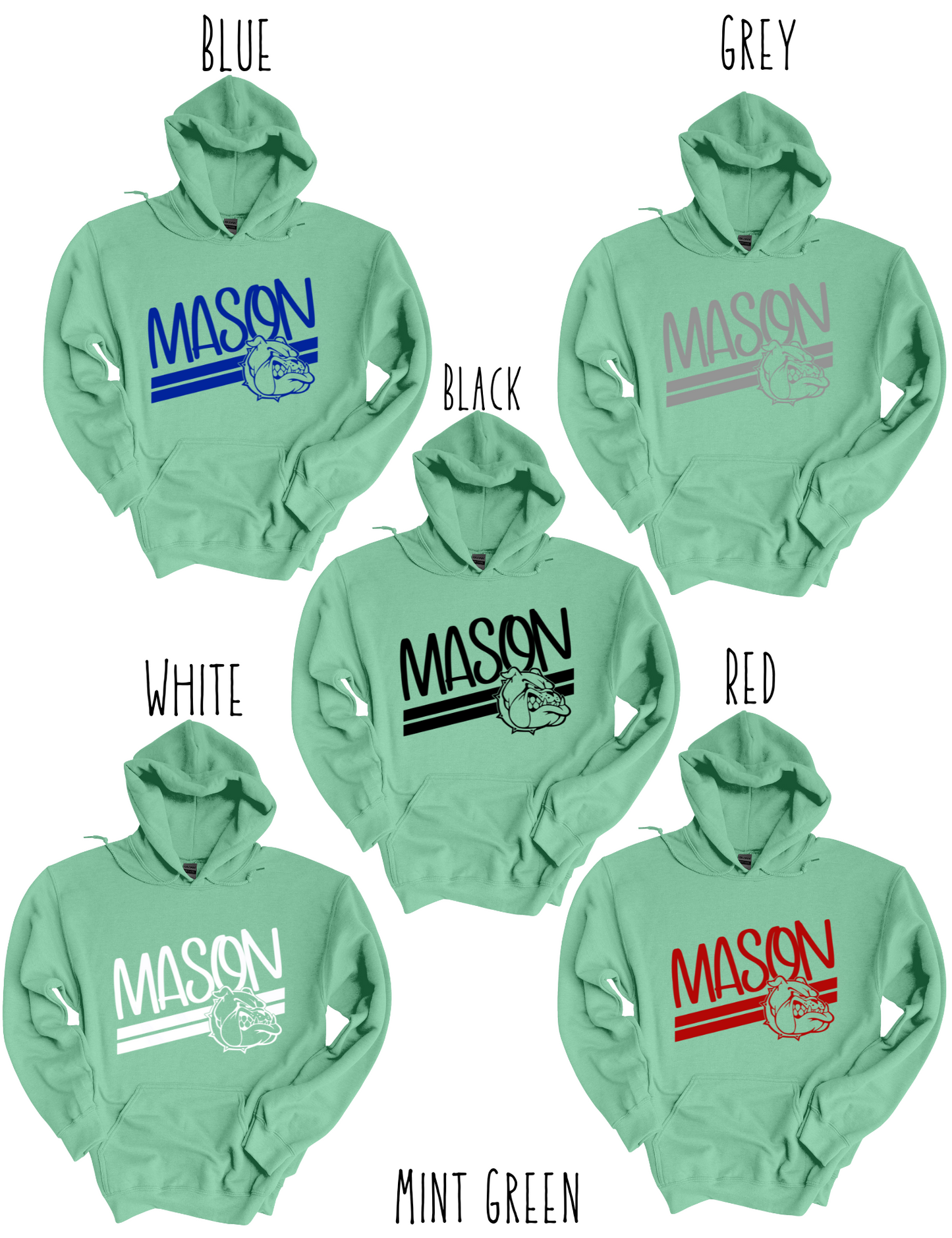 Mason Bulldogs - Adult Hoodie - Style 5