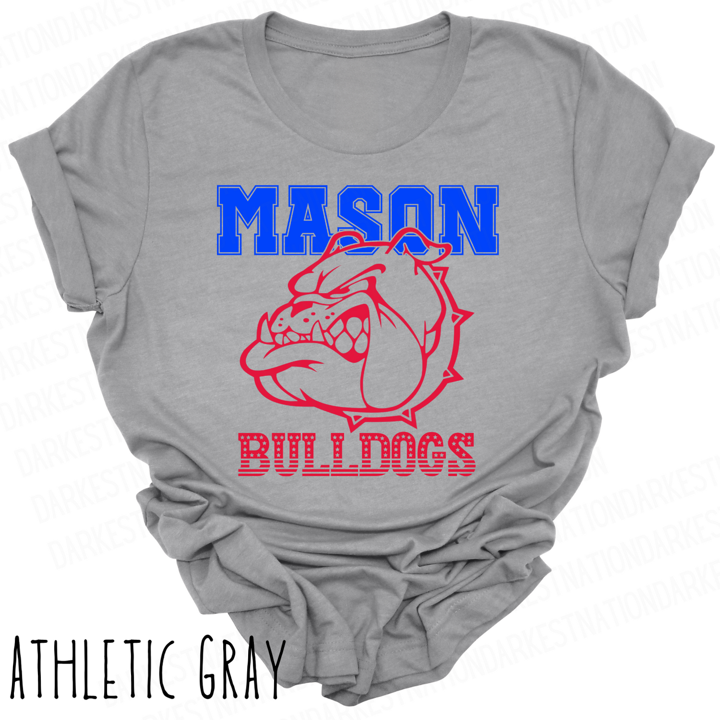 Mason Bulldogs -Adult T-shirt - Style 3