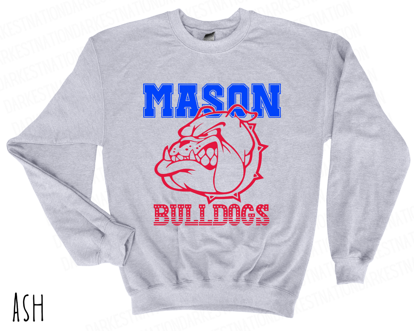 Mason Bulldogs - Adult Crewneck - Style 3