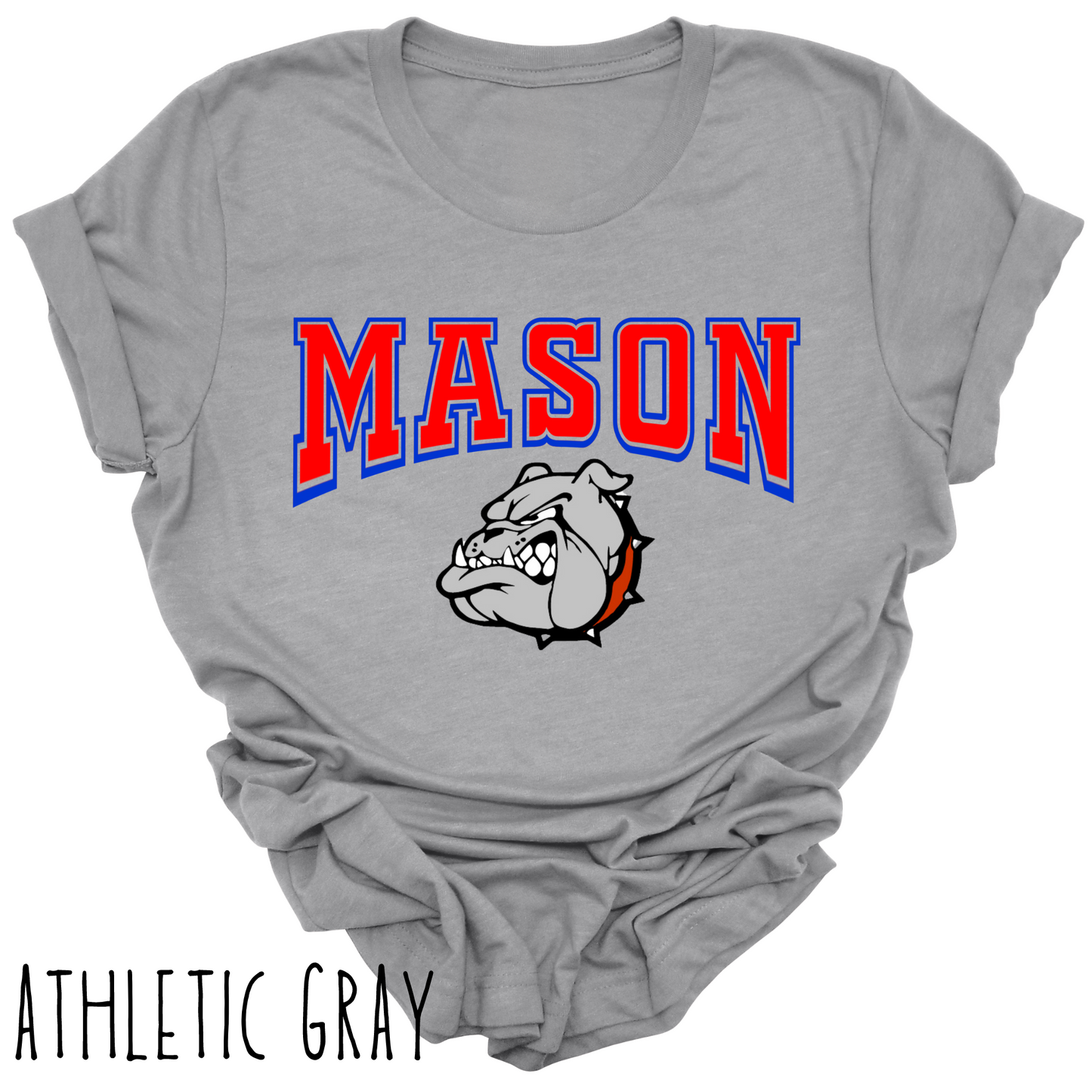 Mason Bulldogs -Adult T-shirt - Style 6