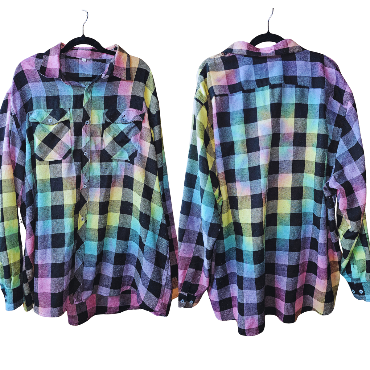 Pastel Flannel - Rainbow