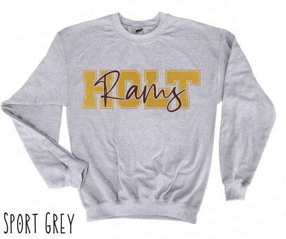 Holt Rams -Adult Crewneck - Style 4