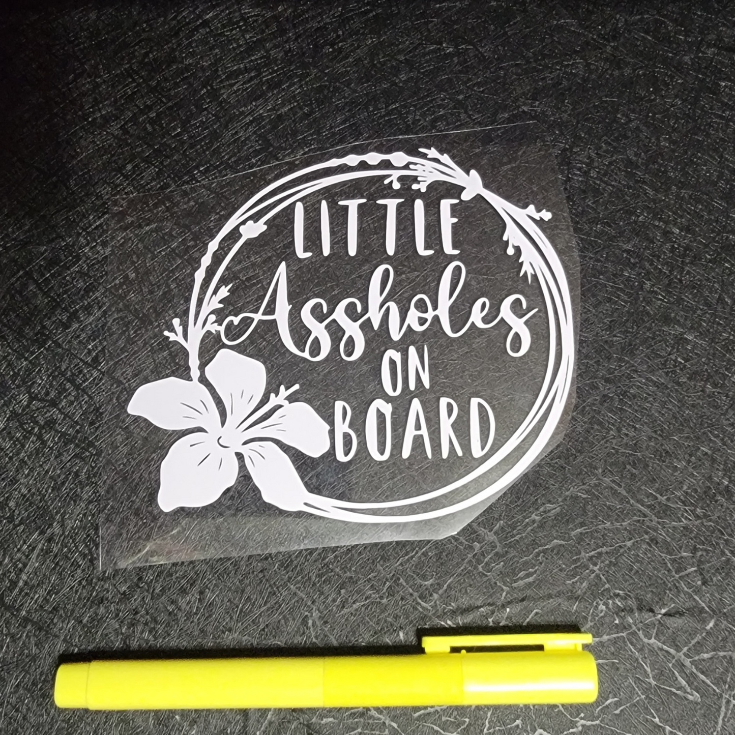 Little assholes on board - Decal