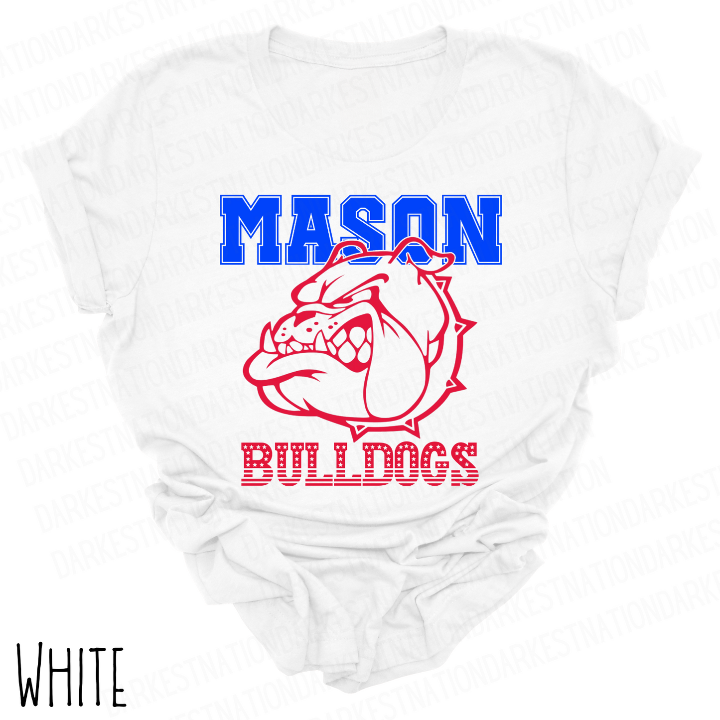 Mason Bulldogs -Adult T-shirt - Style 3