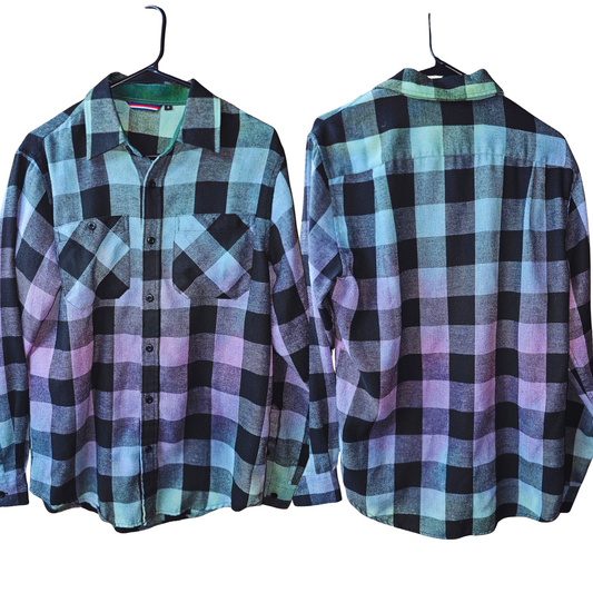 Pastel Flannel - Blue, Purple, Green