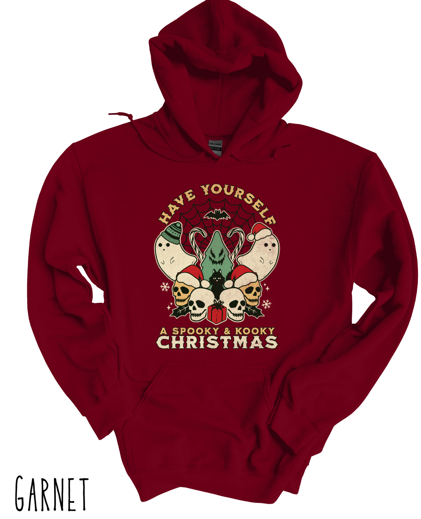 Have yourself a Spooky and Kooky Christmas Adult Hoodie