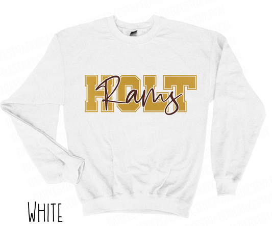 Holt Rams -Adult Crewneck - Style 4