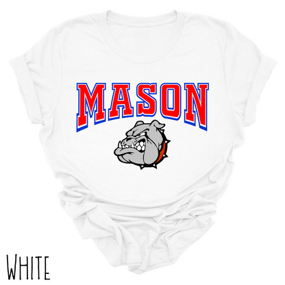 Mason Bulldogs -Adult T-shirt - Style 6