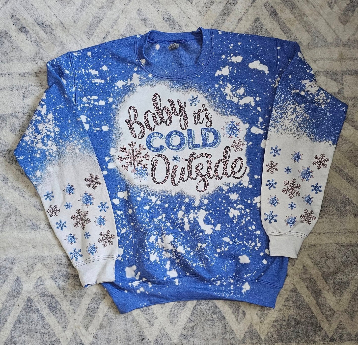 Baby its cold outside bleached
