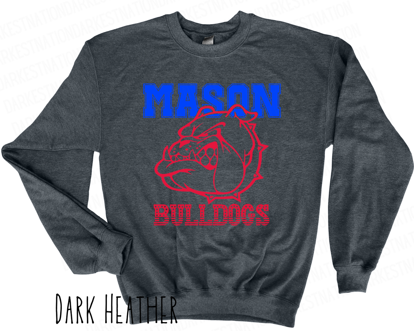 Mason Bulldogs - Adult Crewneck - Style 3