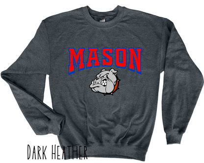 Mason Bulldogs - Adult Crewneck - Style 6