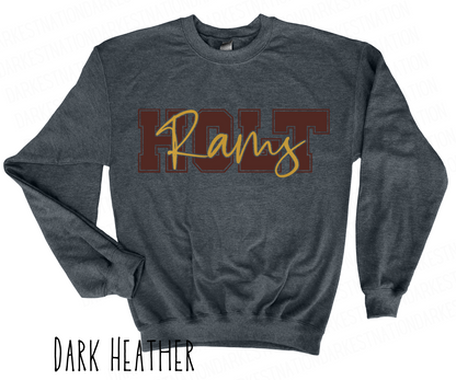 Holt Rams -Adult Crewneck - Style 3