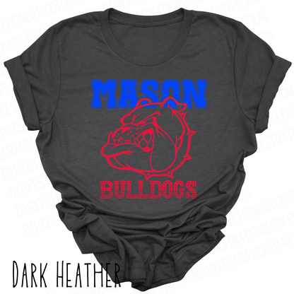 Mason Bulldogs -Adult T-shirt - Style 3