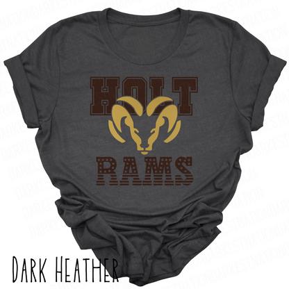 Holt Rams -Adult T-shirt - Style 1