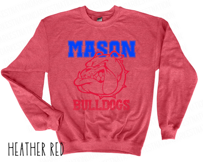 Mason Bulldogs - Adult Crewneck - Style 3