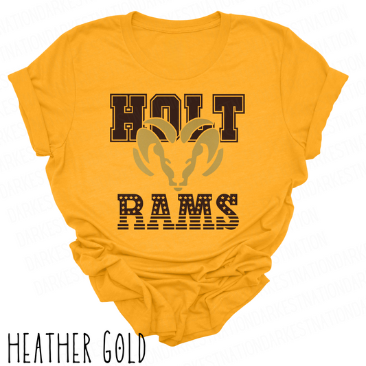 Holt Rams -Adult T-shirt - Style 1