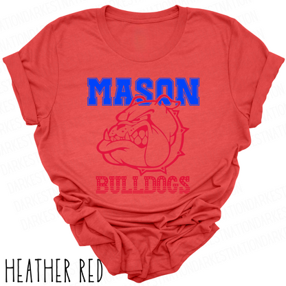 Mason Bulldogs -Adult T-shirt - Style 3