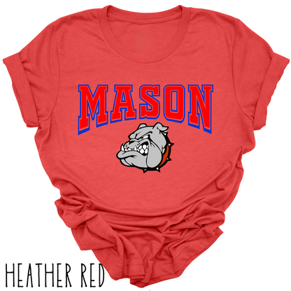 Mason Bulldogs -Adult T-shirt - Style 6