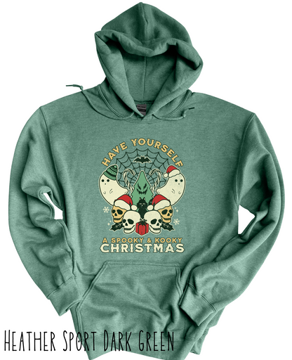 Have yourself a Spooky and Kooky Christmas Adult Hoodie