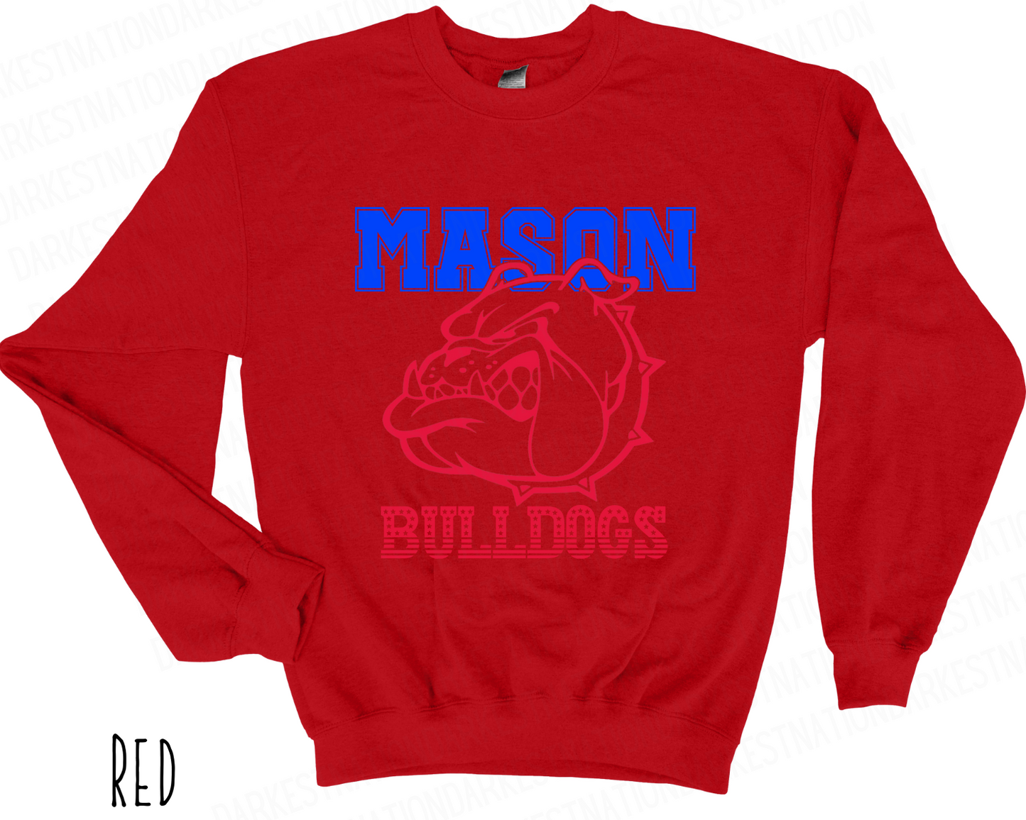 Mason Bulldogs - Adult Crewneck - Style 3