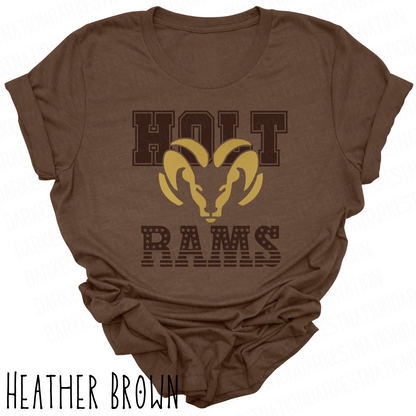 Holt Rams -Adult T-shirt - Style 1