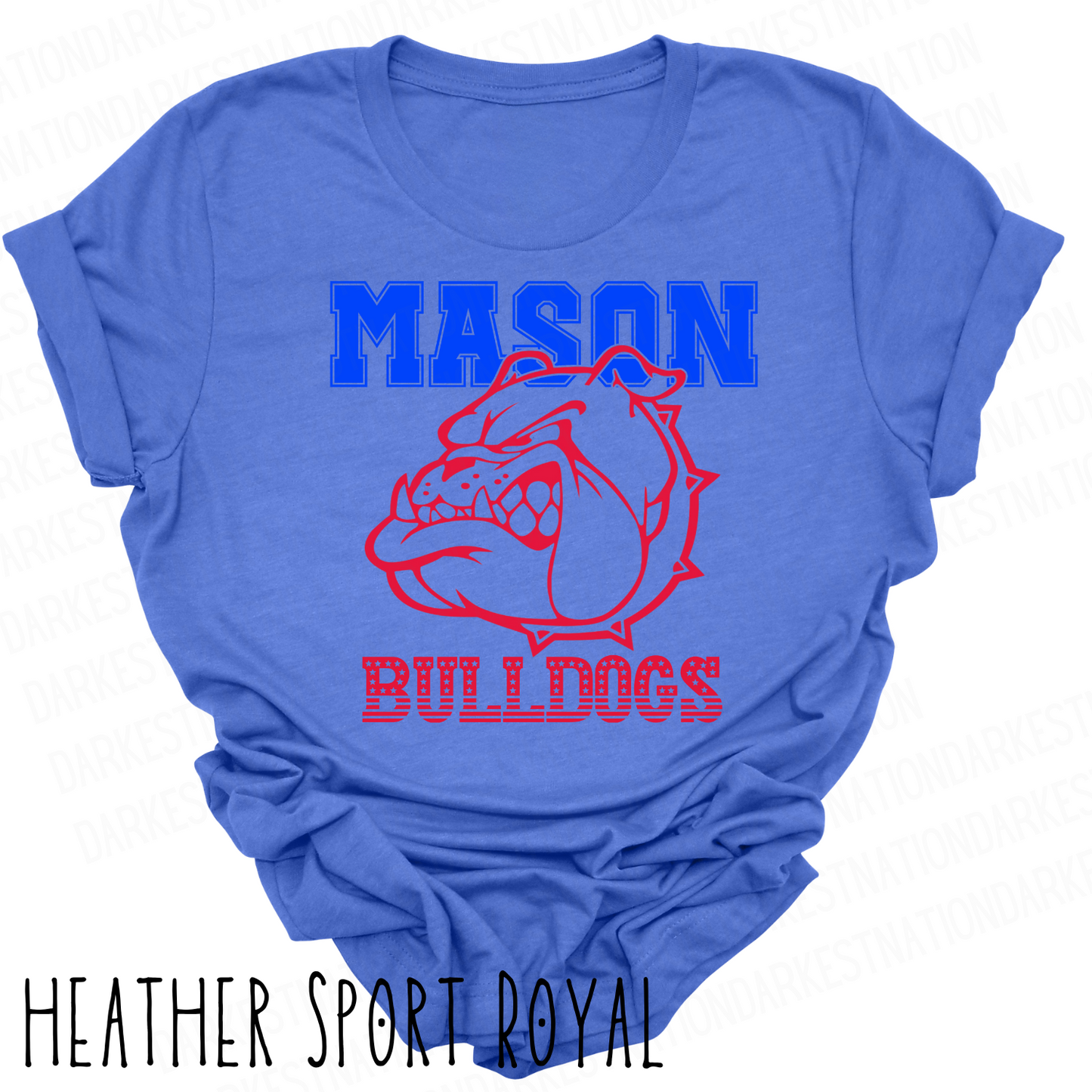 Mason Bulldogs -Adult T-shirt - Style 3