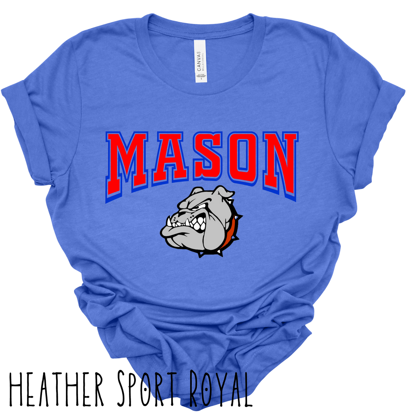 Mason Bulldogs -Adult T-shirt - Style 6