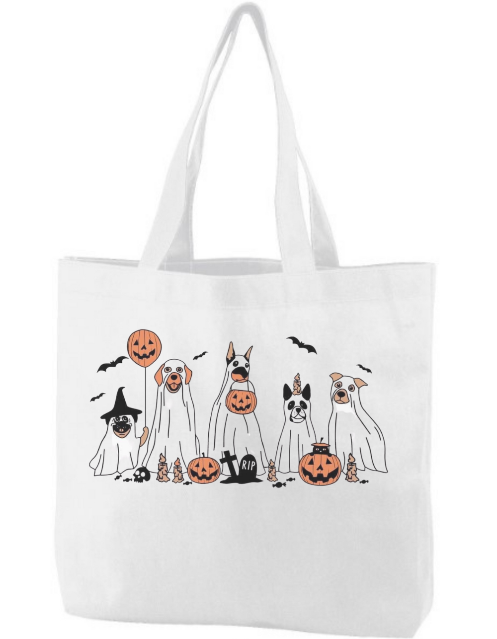 Spooky Pets Tote bags